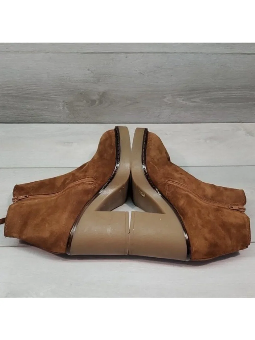 Steve Madden Women Moby Ankle Leather Platform Heels shoes boots sz 11